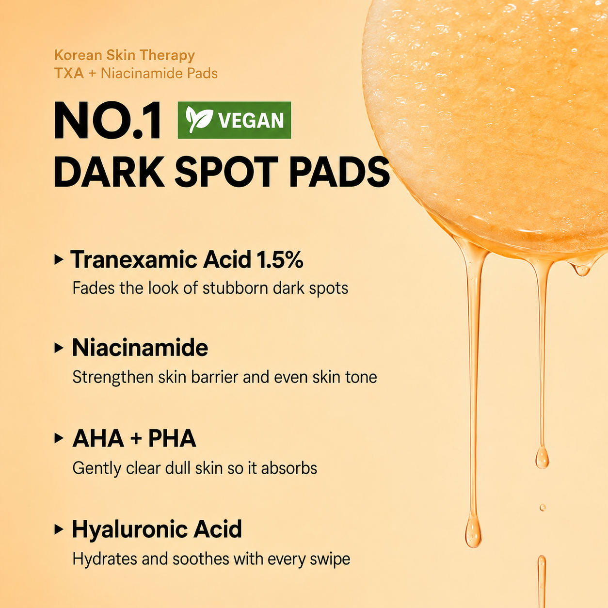 TXA + Niacinamide Toner Pads | Toner Pads For Dark Spots | 70 Count