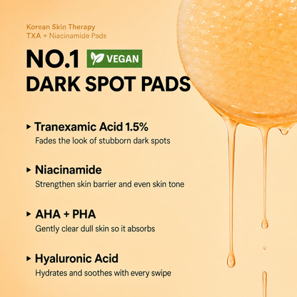 TXA + Niacinamide Toner Pads | Toner Pads For Dark Spots | 70 Count