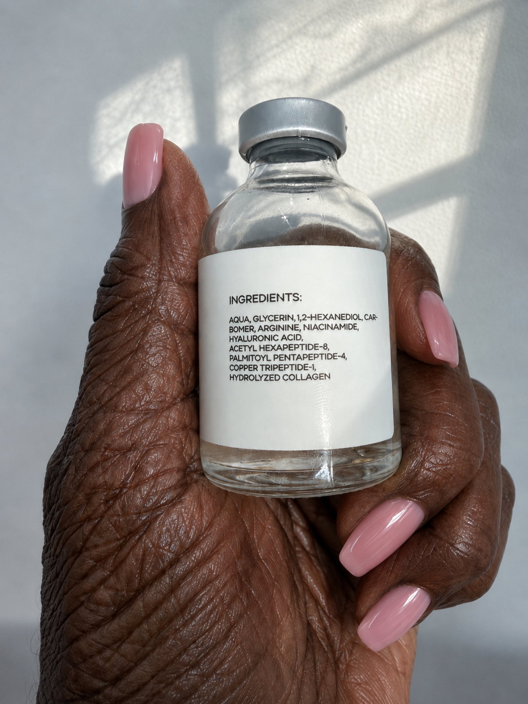 Three crossed-out icons: retinol, acid, fragrance