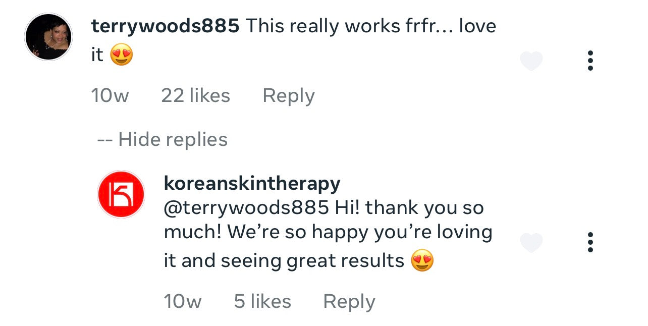 Facebook comment screenshot